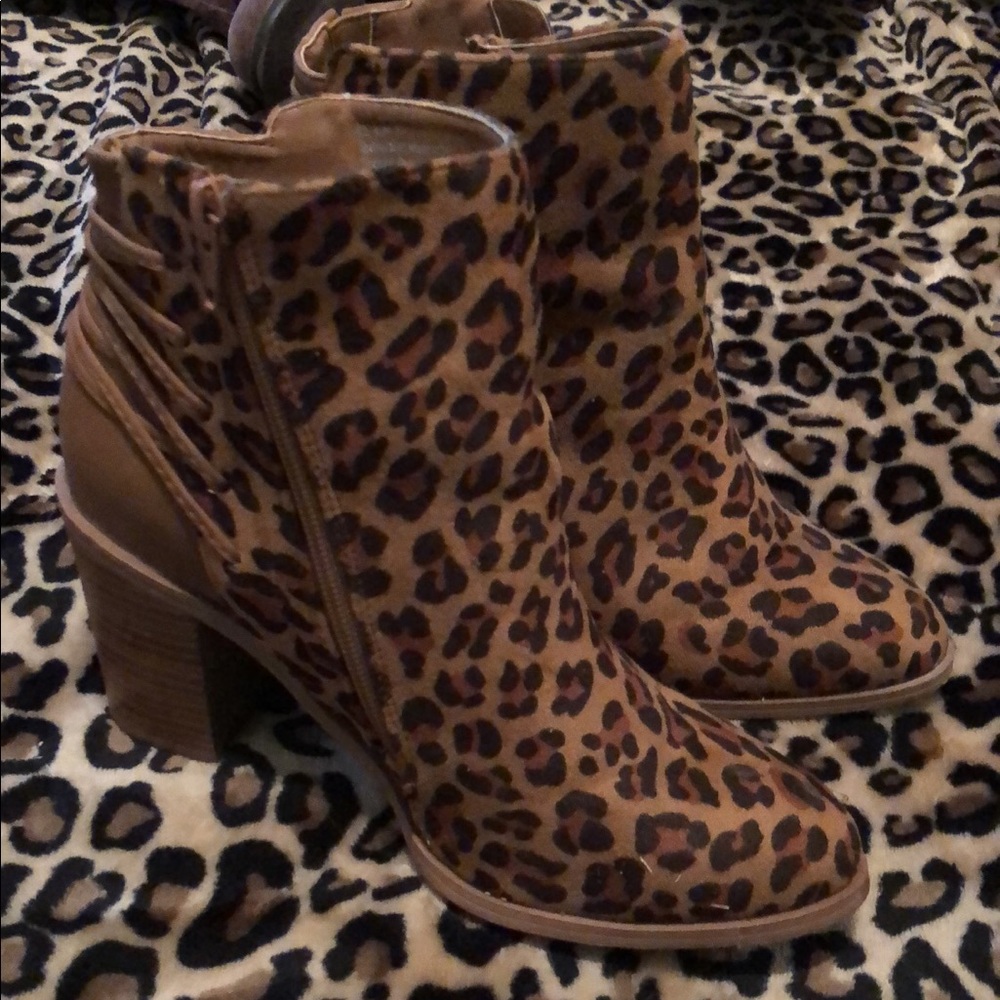 Cheetah print booties!
